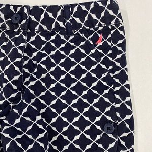 Nautica girls shorts size 6 Blue White adjustable